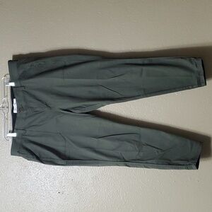 Women’s Vintage America Size 20W Green Ankle Pants Tapered Leg Stretch